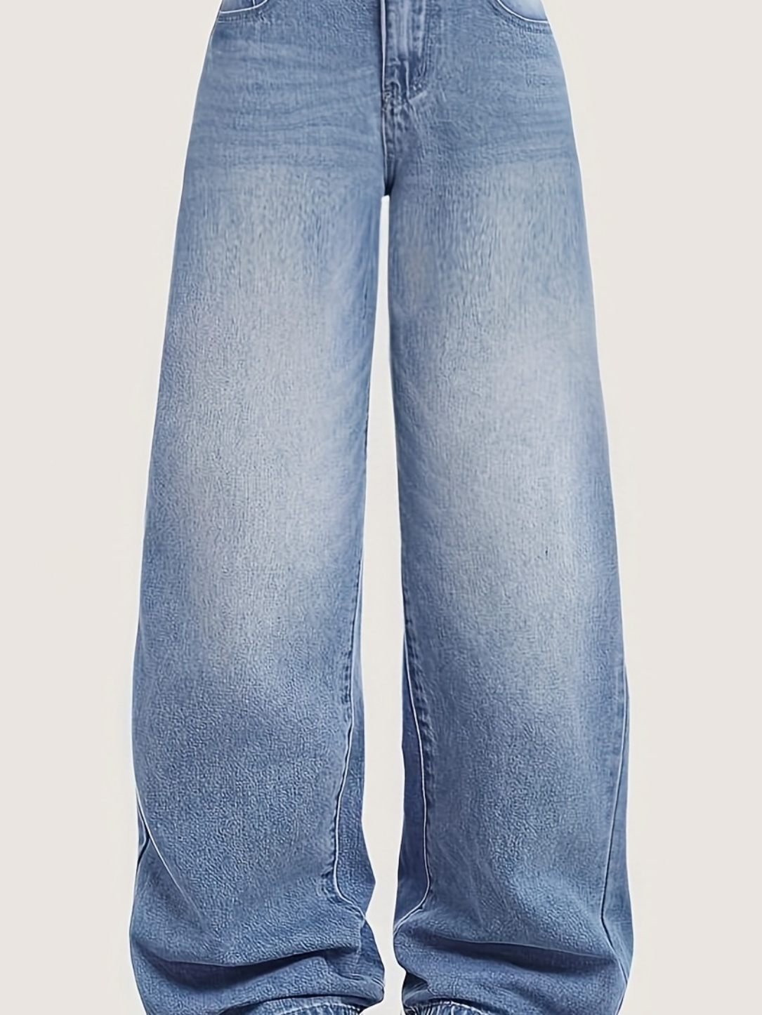 jeans vintage   filles coupe droite design simple - Temu France