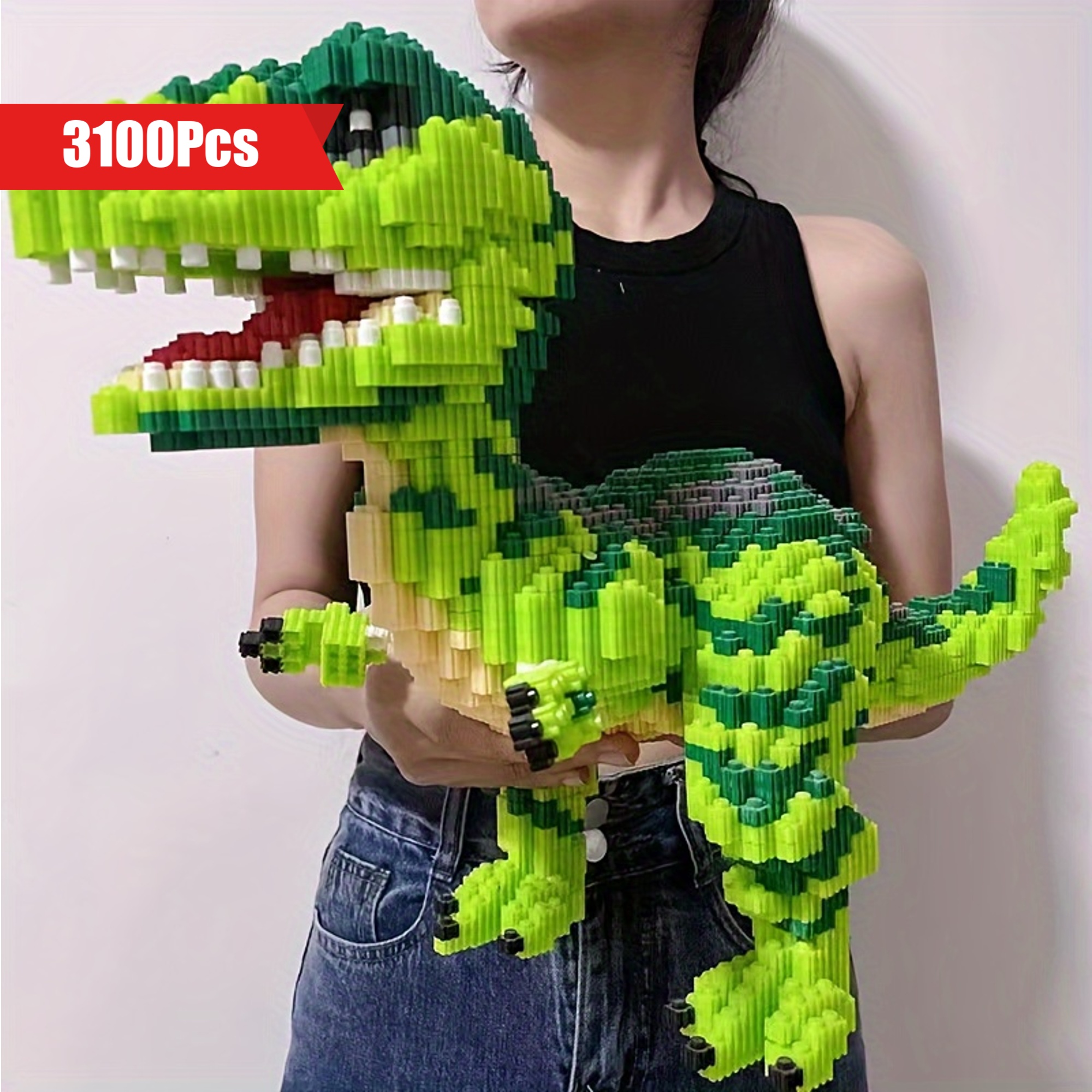 3100 parça Dinozor 3D Yapboz - Yetişkinler için Zorlu Yapı Blokları Seti, Tatiller & Doğum Günleri için Mükemmel Hediye Dinozor Oyuncakları Dinozor El Sanatları