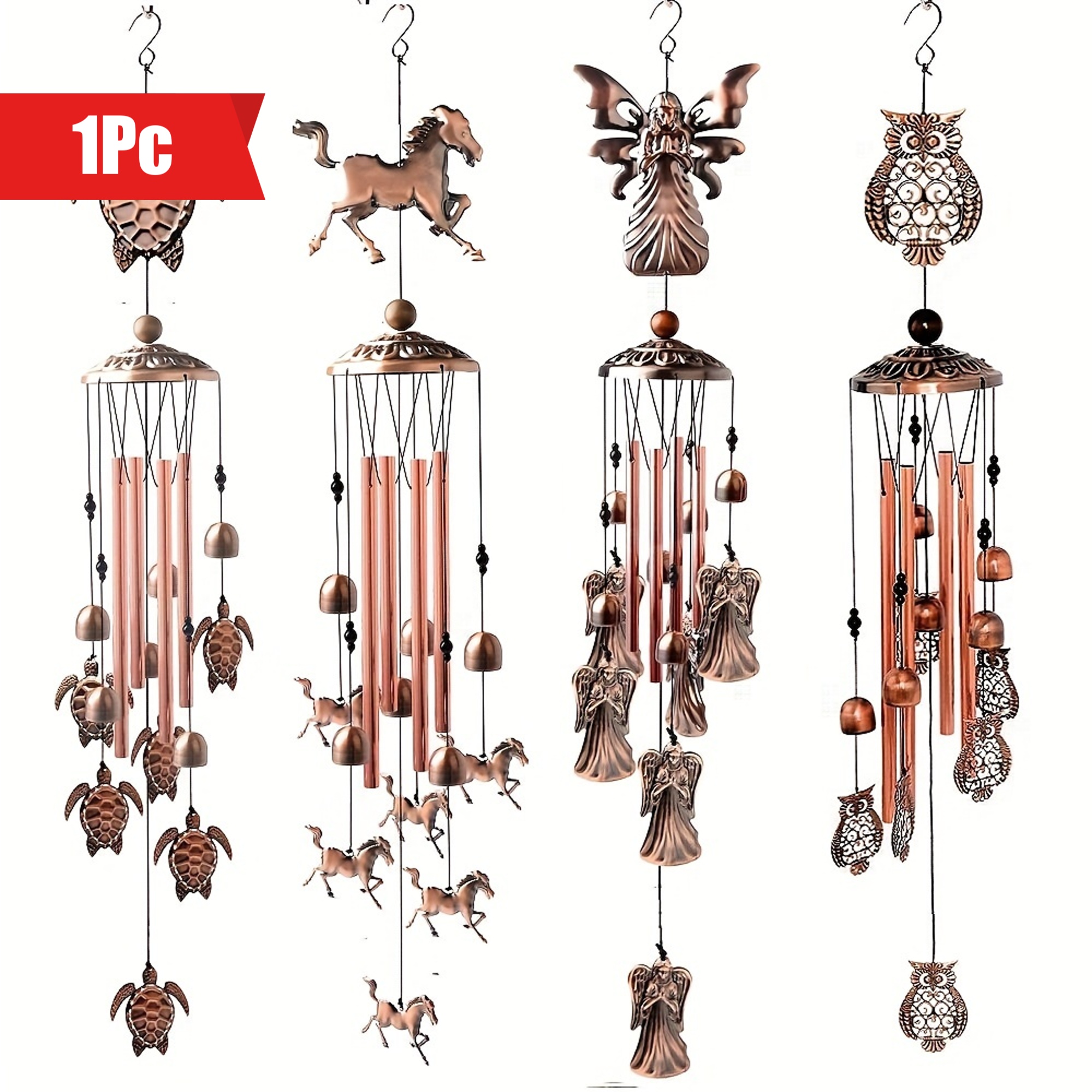 

Hummingbird Wind Chimes - Garden, Patio & Home Decor | Ideal Gift For Mom | No Battery Needed | Metal Construction