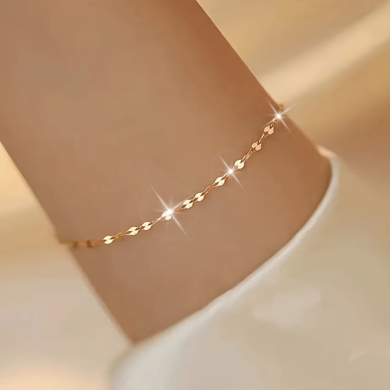 Boho Vintage Lip Chain Bracelet for Casual Attire