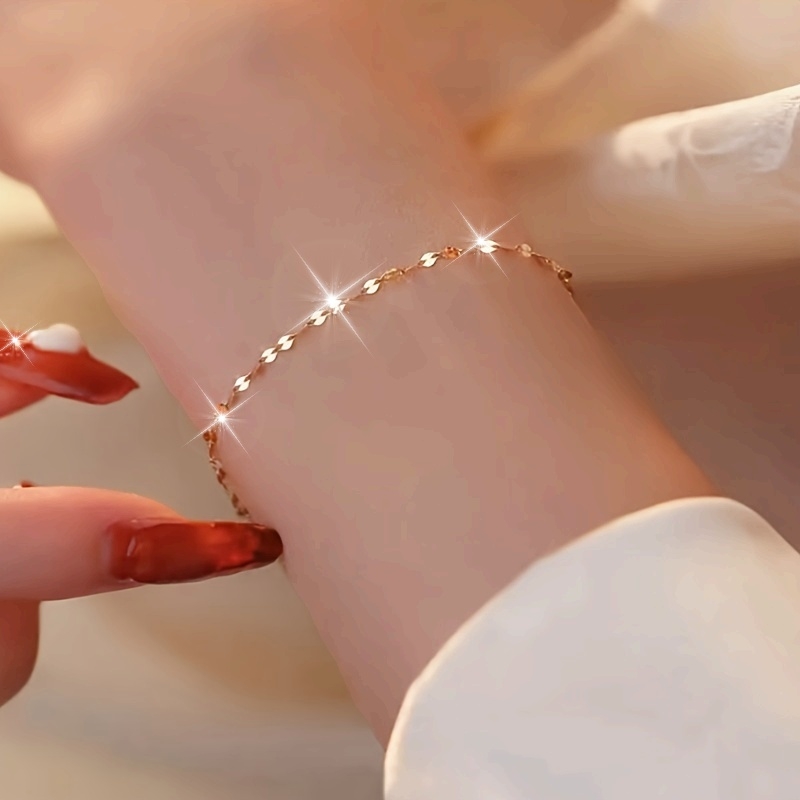 Boho Vintage Lip Chain Bracelet for Casual Attire