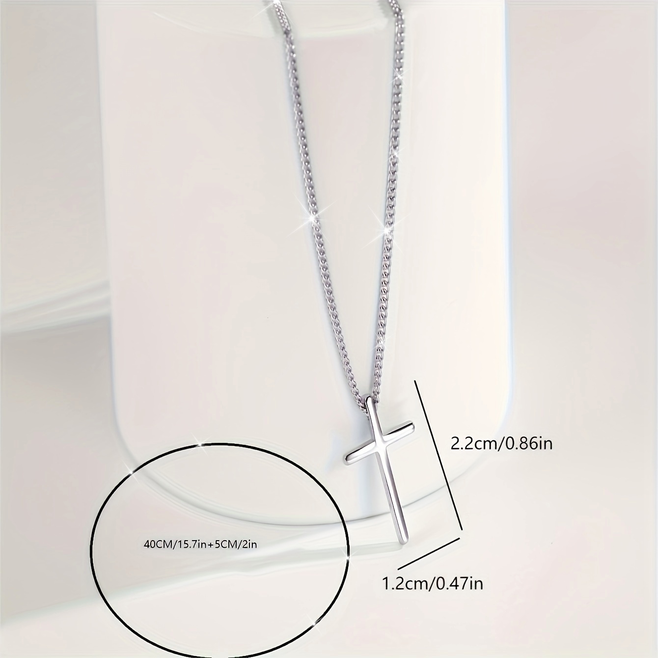 Minimalist Cross Pendant Necklace