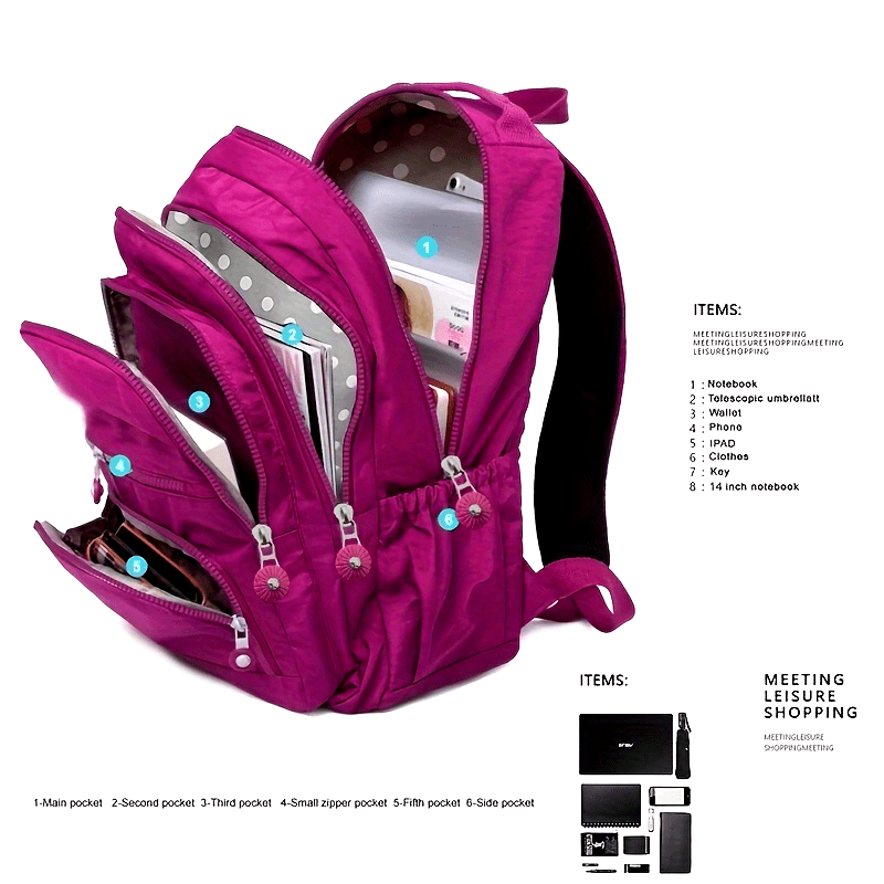 1pc large shoulder backpack fashion sports outdoor shoulder bag men and women travel pack large capacity mountaineering backpack computer bag multi layer zipper bag travel portable multifunctional casual backpack advanced wear resistant luggage details 1