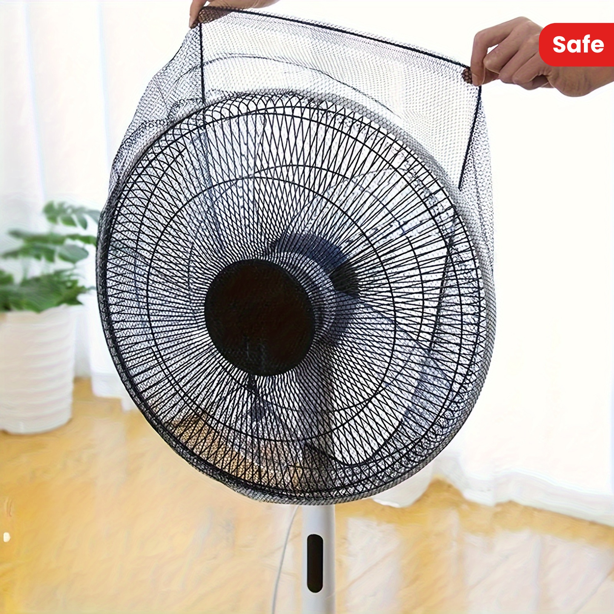 Housse Anti-poussière Pour Ventilateur électrique 16 Pouces – Lavable Et Efficace, Couleur Noire
