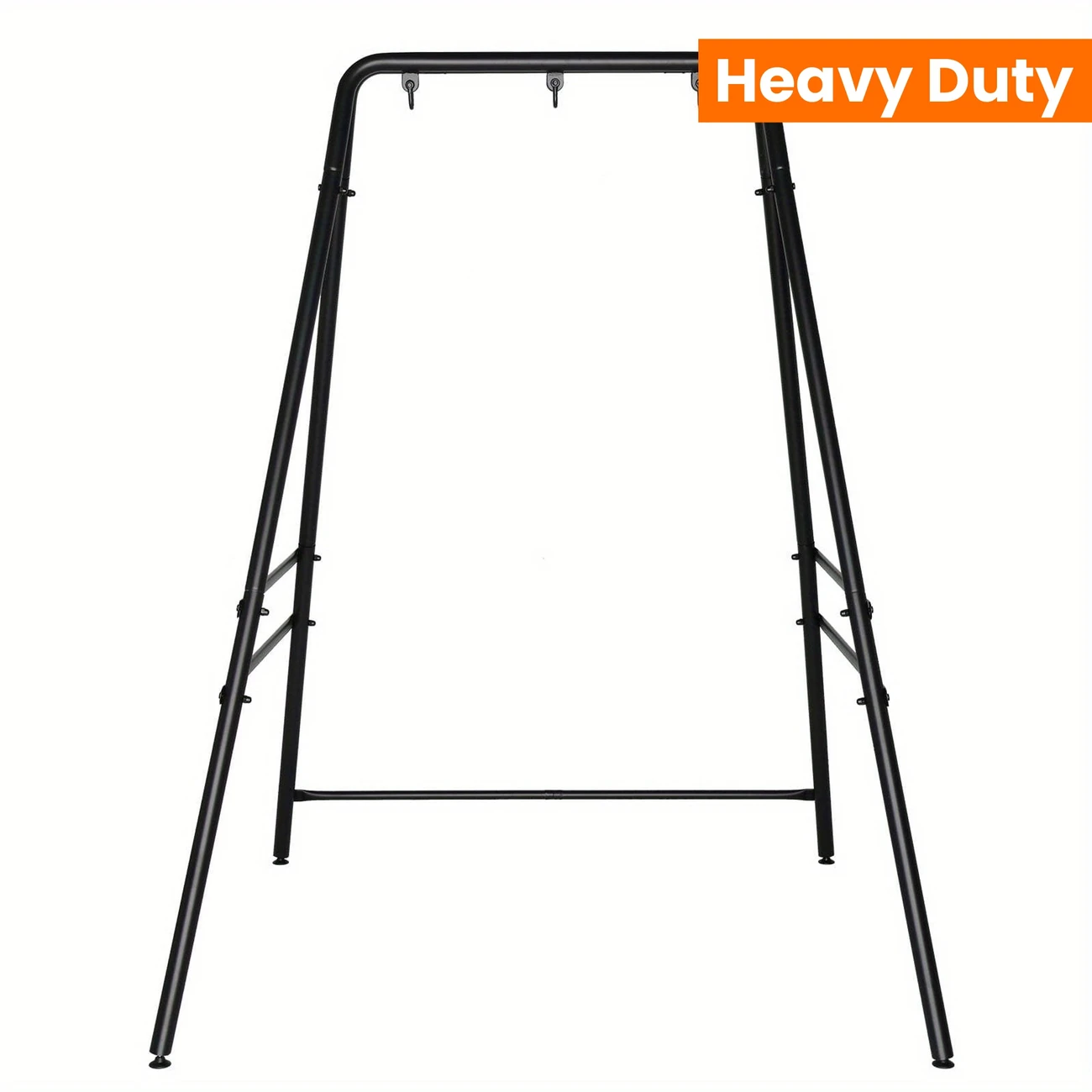 metal hammock chair stand heavy duty hanging chair stand porch swing frame black for outdoor indoor details 8