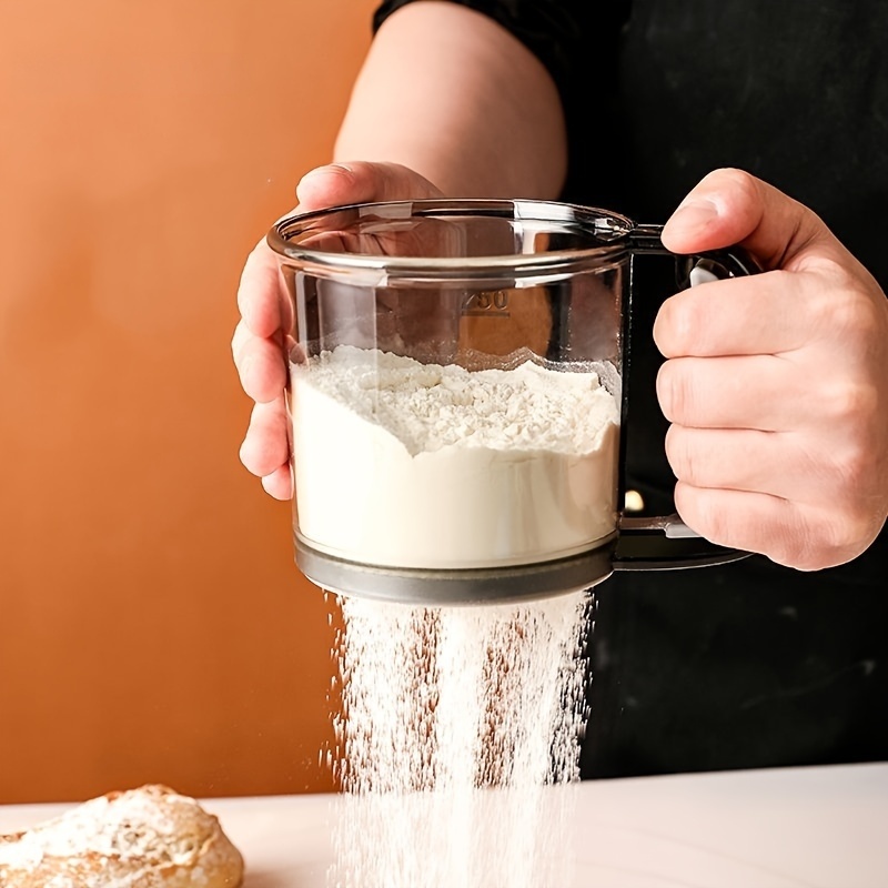 1pc stainless steel flour sifter fine mesh baking tool for smooth dough     essentials durable kitchen restaurant use flour sifter for baking holiday cooking essentials modern kitchen tool   material Product details 1