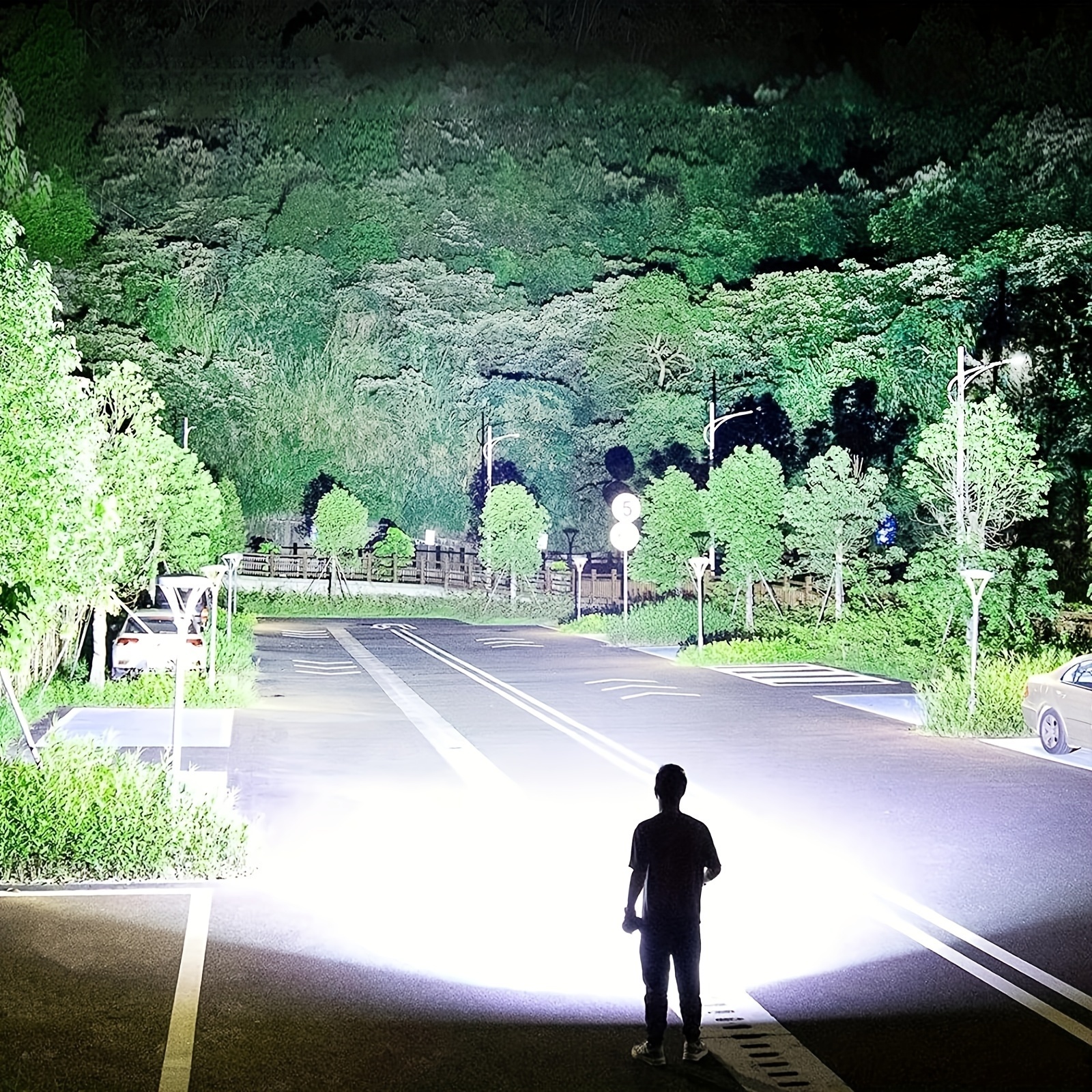 P70 Rechargeable LED Flashlight, 5 Modes, Powerful Handheld Flashlight For Camping And Emergency