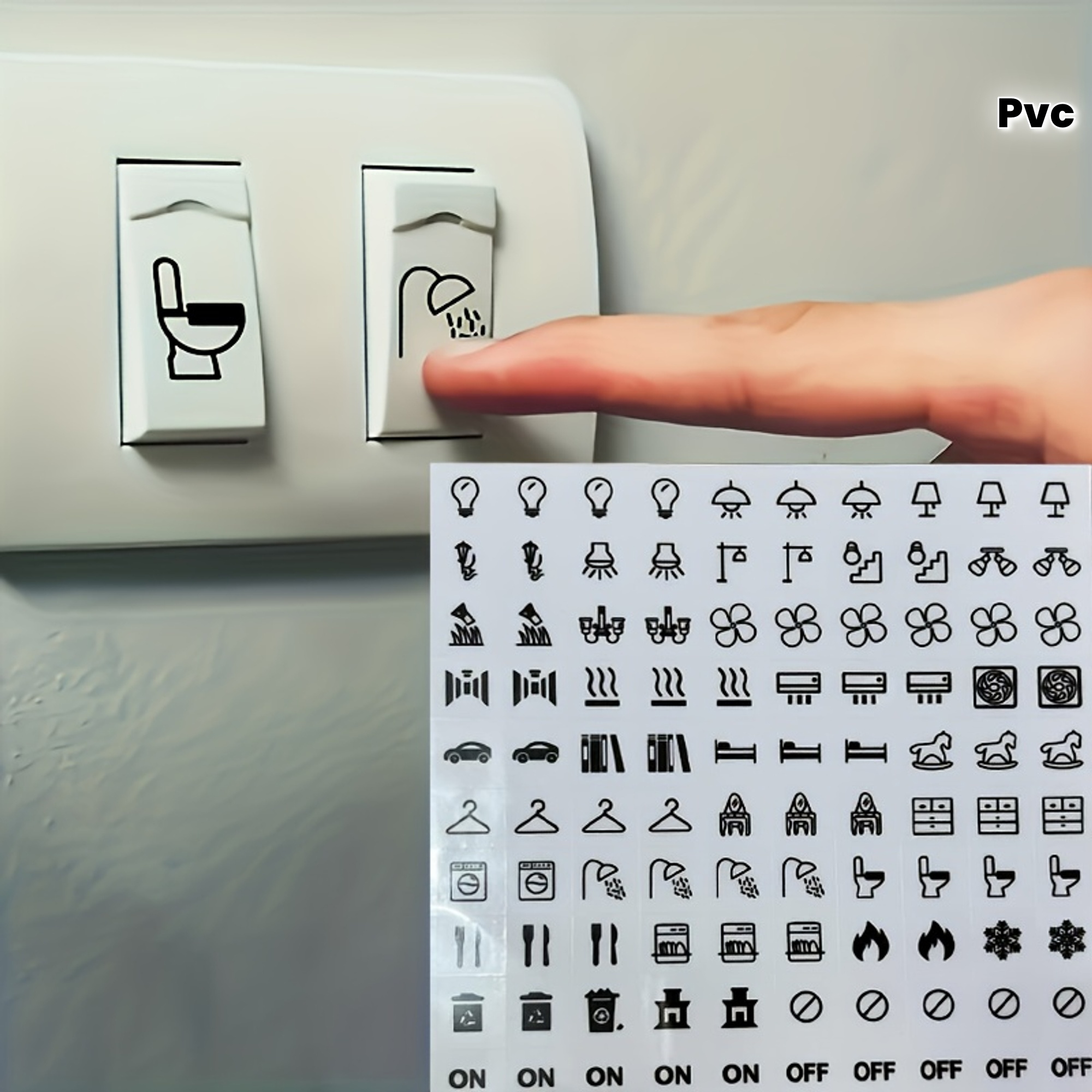 labels for switches a must have   ideal for   and heating controls   self   stickers are oil resistant and     use in bedrooms bathrooms kitchens garages and laundry areas