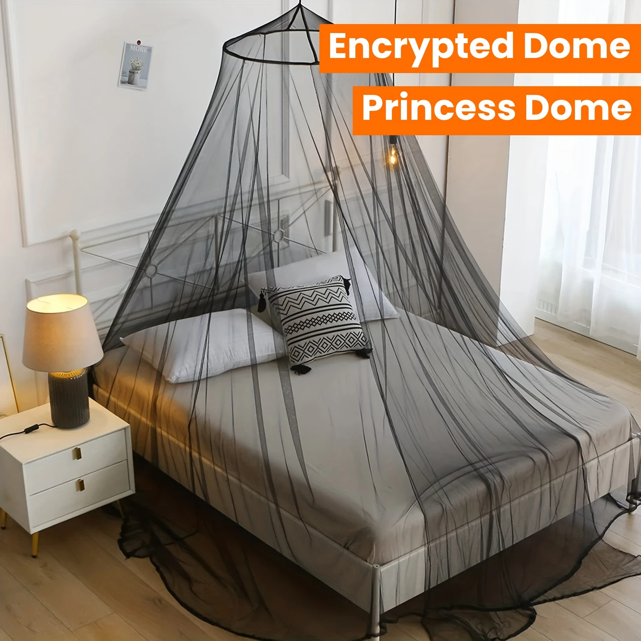 1pc dome mosquito net bed canopy for room decor princess dome mosquito netting for single to adult size beds bedroom use details 11