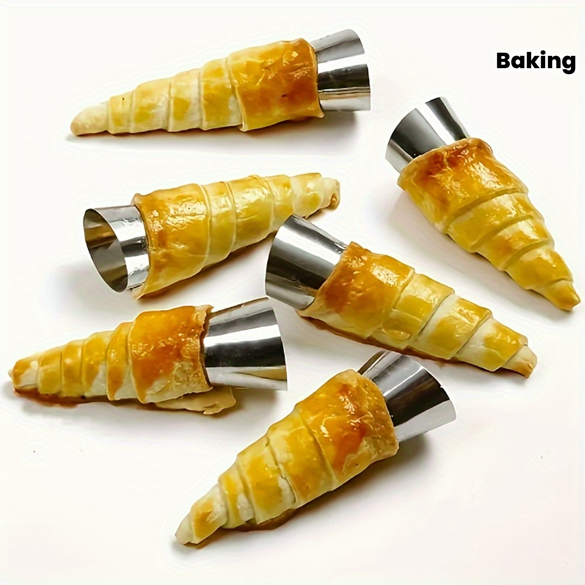 20pcs stainless steel croissant cream roll mold set         Product details 1