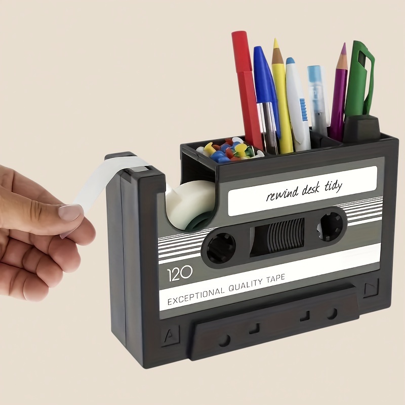 Top pickA Tape Dispenser with a Pen Holder, Vintage Cassette Tape Dispenser. Accessories Not IncludedOpen in new tab.