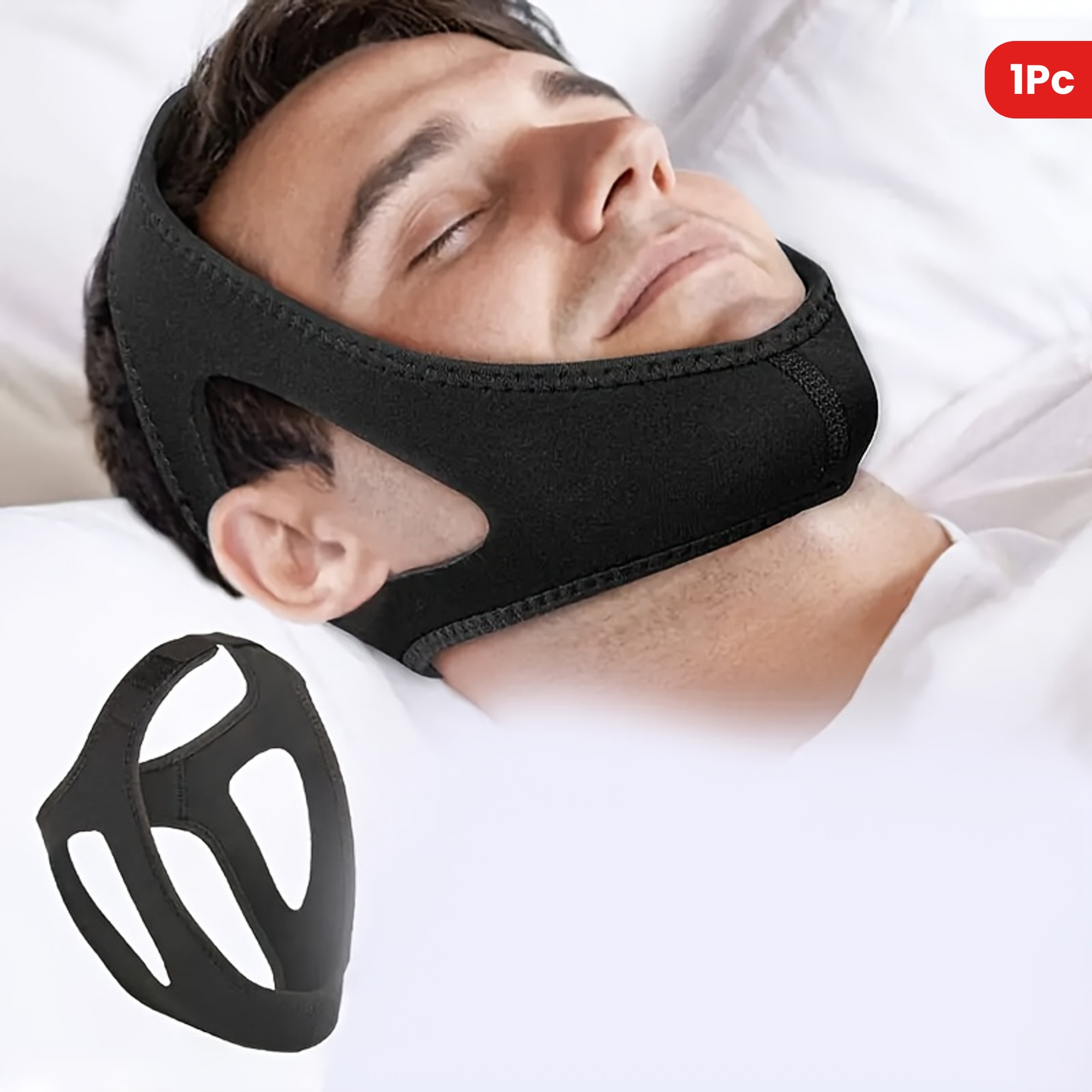 An Adjustable Triangular Chin Strap That Fits Ergonomically And Comfortably, Comes with an Extra Extension Strap And Adjustable Fastening Strap to Ensure The Mouth Stays Closed During Sleep. Its Solid Design Is Comfortable And Portable