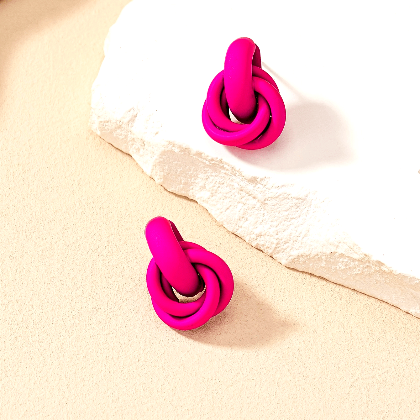 Geometric Metal Stud Earrings Party Decorative Accessories