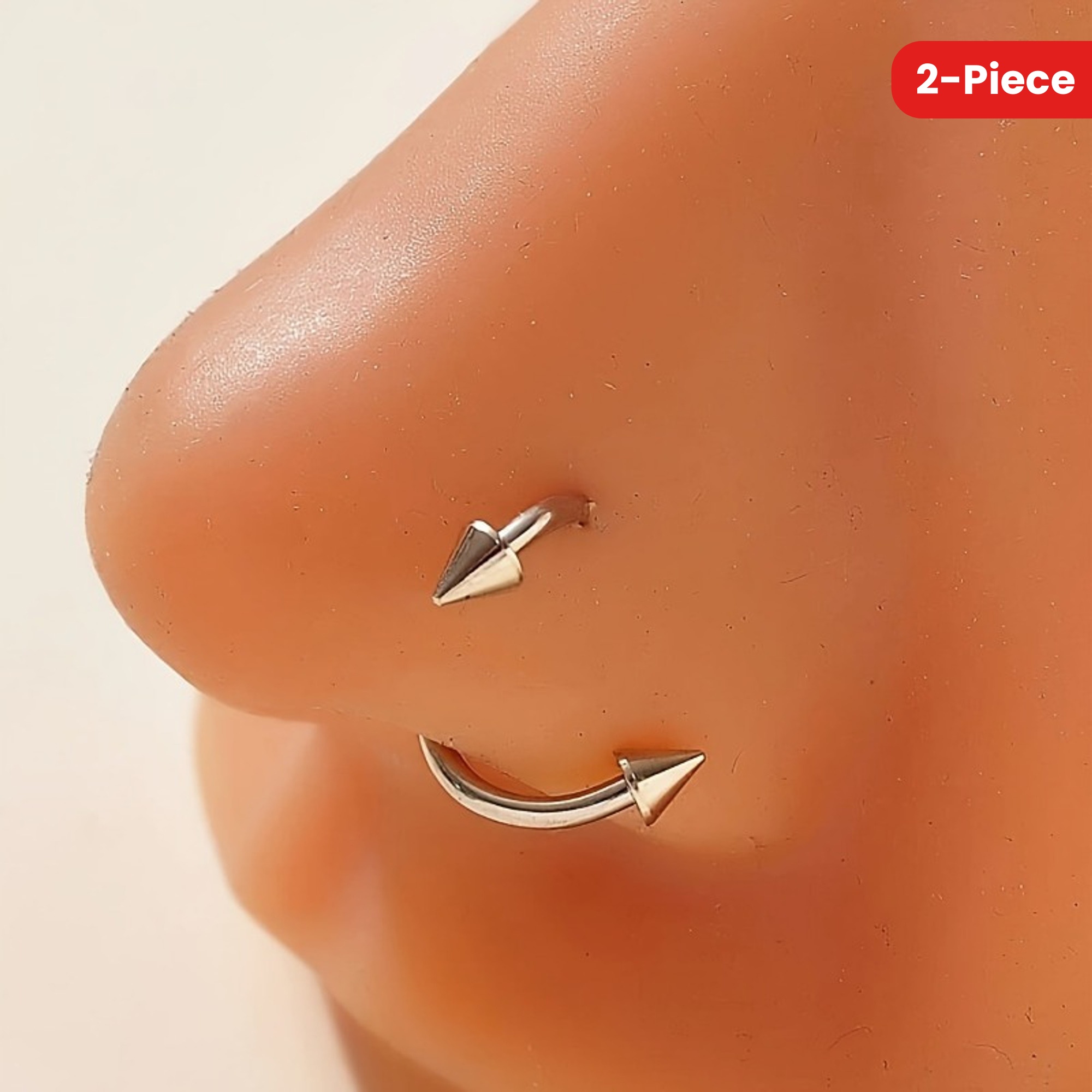 spiral nose ring sold on Temu United States