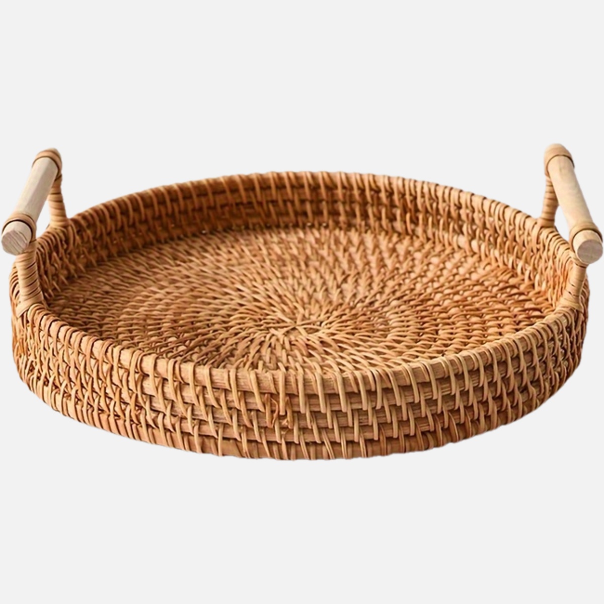 Handmade Rattan Tray - Fruit Plate, Insulation Pad