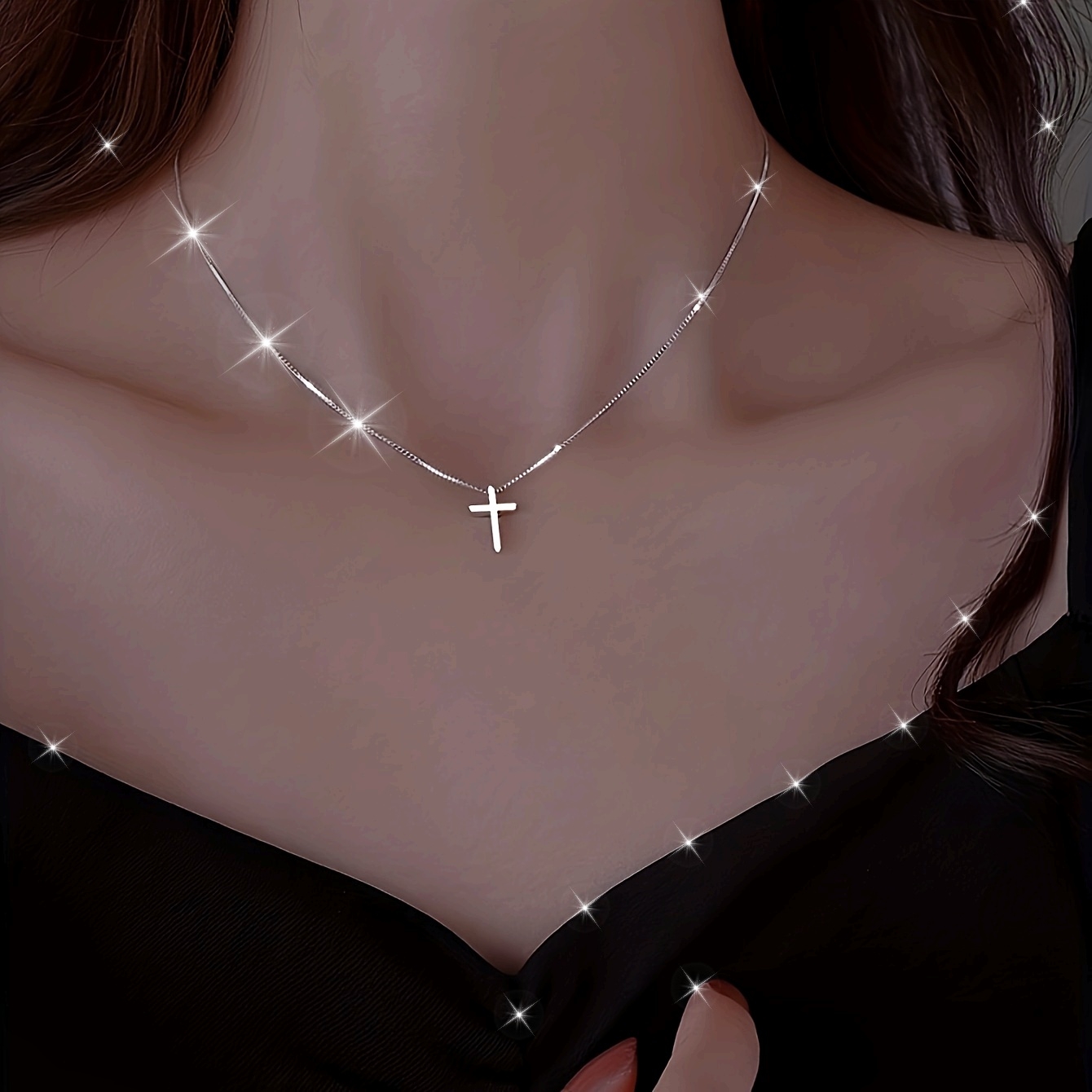 Minimalist Cross Pendant Necklace