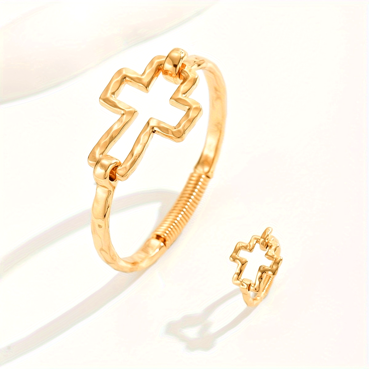 Punk Retro Style Bracelet Ring Set