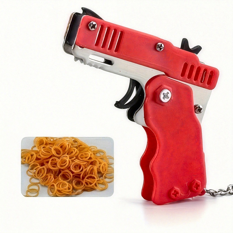 band launcher toy set metal foldable   with keychain for home party activities