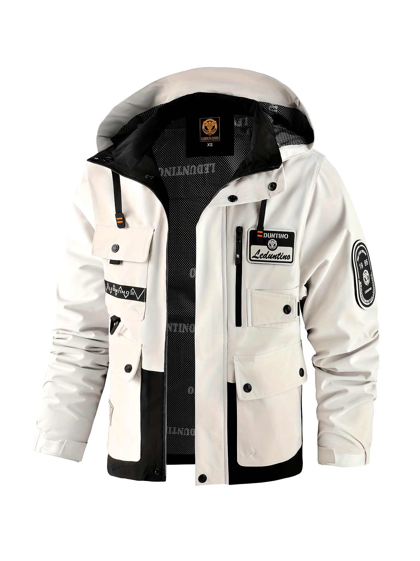 [New Hooded Jacket] Men's Hooded Thin Jacket | Spring Autumn New, Outdoor Warm Storm, Casual Multi-Pocket Cargo, Detachable Zipper, Color Insertion