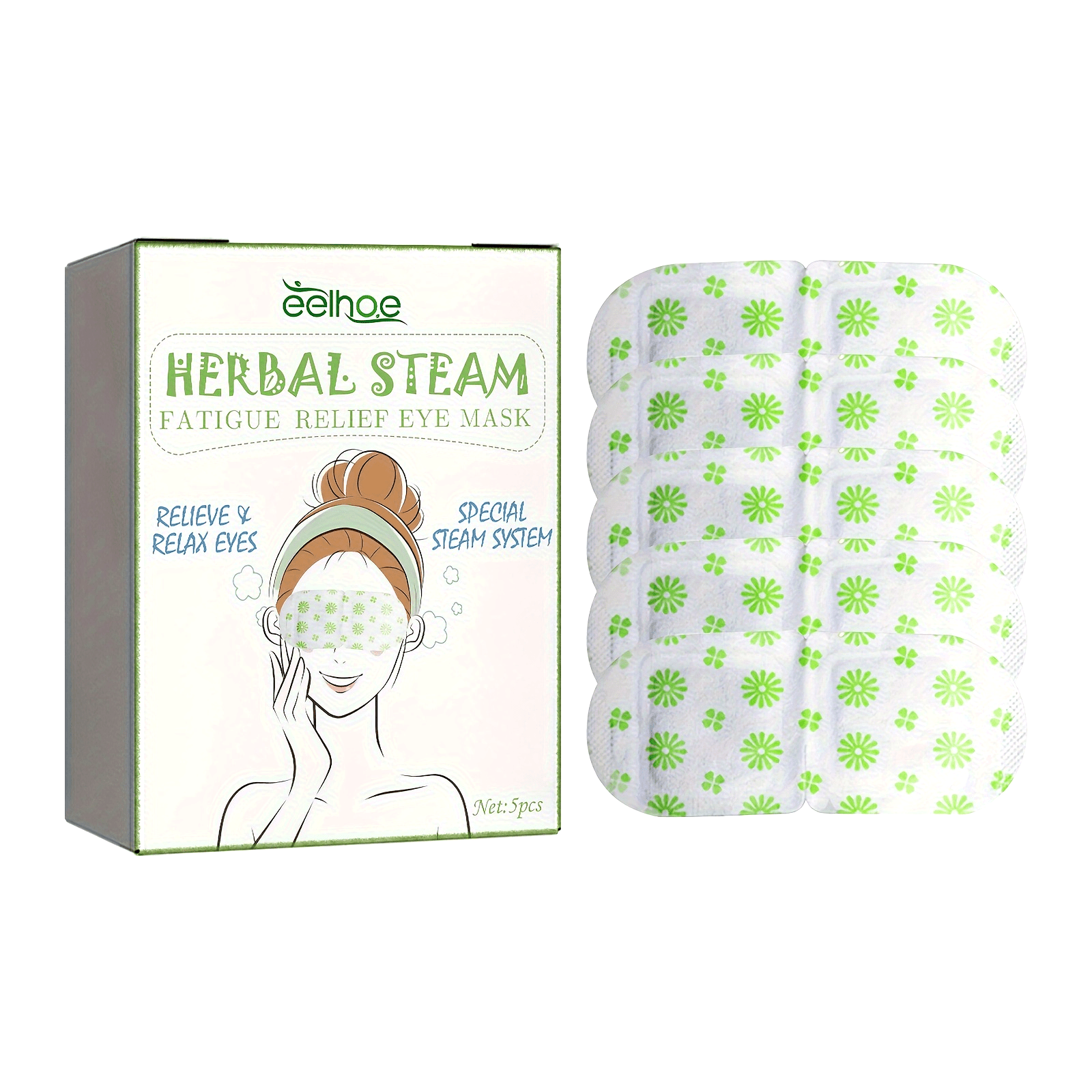 Herbal Steam Eye Mask Herbal Essence Hot Compress Eye Mask Relieves Eye Strain