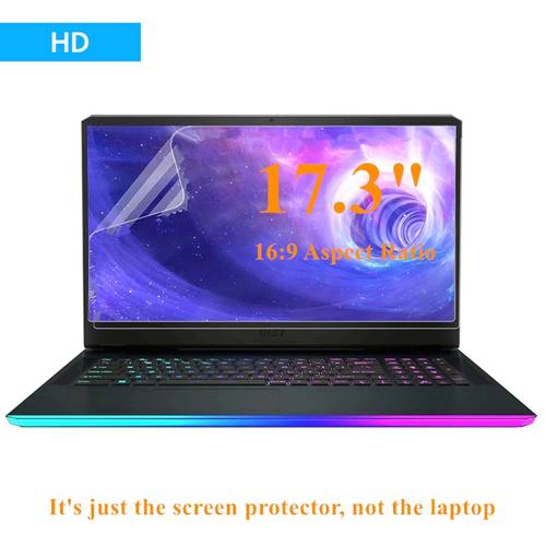 1pc 17 laptop screen protector for for dell for samsung 16 9 ratio anti scratch anti fingerprint glossy 5h hardness full coverage protection vibrant display clear visibility desktop accessory laptop screen protector device scratch full coverage design antifingerprint cover