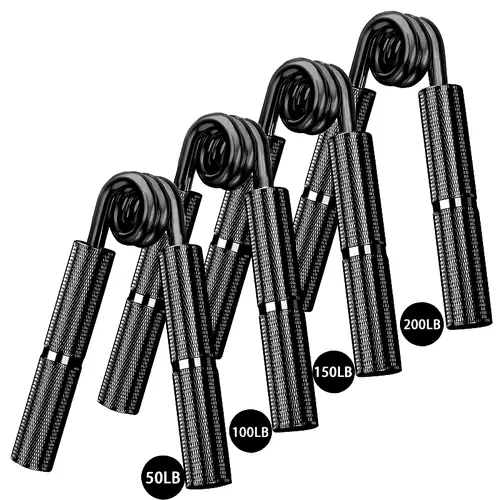 metal hand grip set 50lb 300lb 3pack 6 pack no slip heavy duty grip strengthener with gift box great wrist forearm hand exerciser home gym hand gripper grip strength trainer