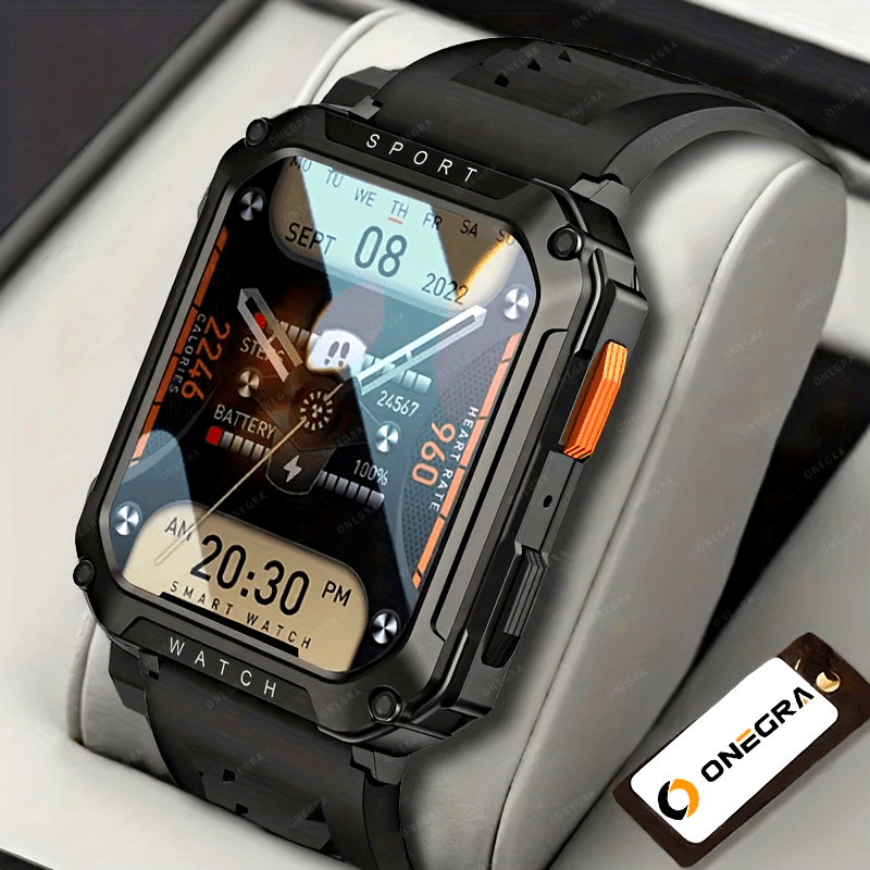   new 2 01 inch rugged smart watch men for android ftiness watches ip67 waterproof ai voice wireless call smartwatch 100 sports watch men box 1