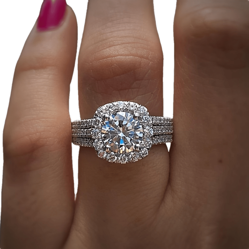 elegant promise ring inlaid shining spherical zircon engagement wedding ring for brides multi colors to choose dupes luxury jewelry details 3