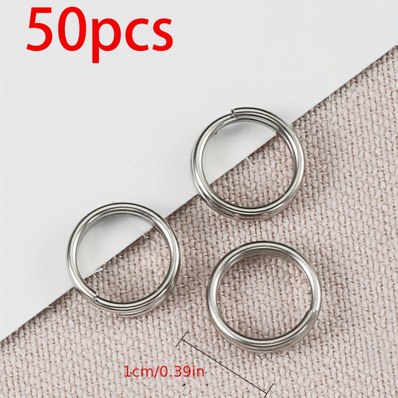 5-50pcs 304 Stainless Steel Key Ring Key Chain Keyrings Keychain Key Holder  Split Ring for Jewelry Making (Color : Steel, Size : 30mm 20pcs)