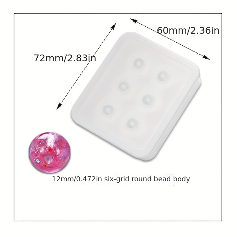Epoxy Resin Ball Pendant Silicone Mold For Earrings Bracelet