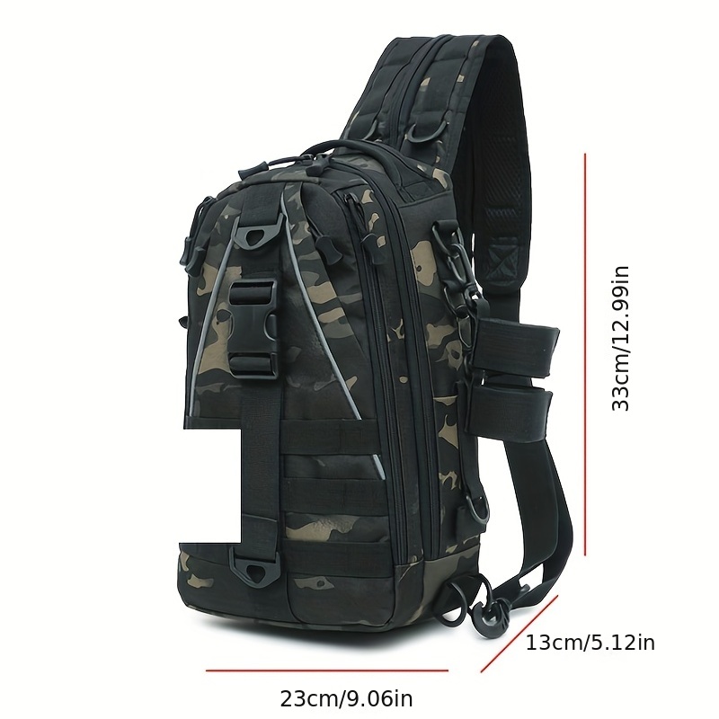 Outdoor Fishing Bag High Strength Hard Shell Fishing Rod Bag Backpack  Fishing Equipment Storage Box (Black 120 * 20 * 14cm)