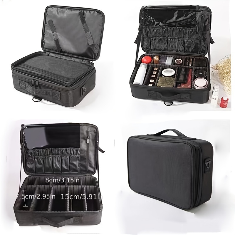 Large Professional Makeup Bag Cosmetic Case Storage Handle Organizer Travel  Kit