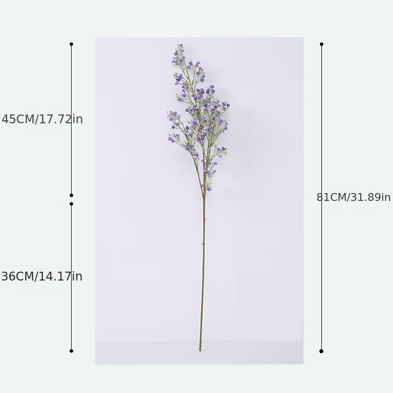 Purple Artificial Gypsophila Flowers Bouquets Flower Picks - Temu