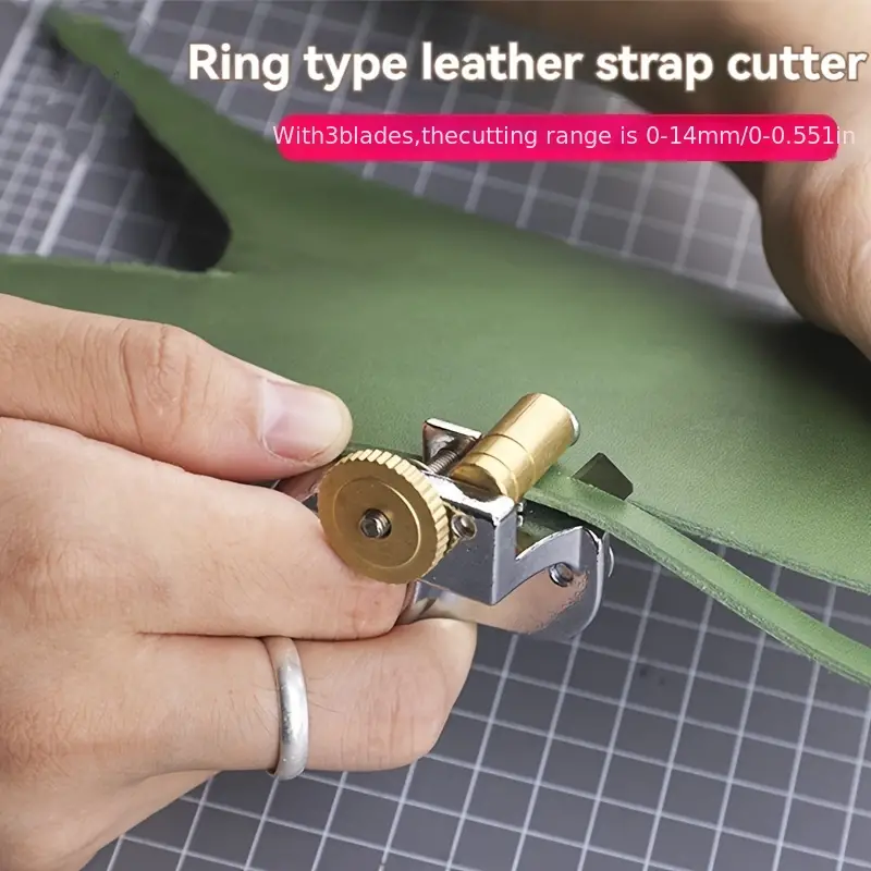 Leather Rope Cutter Finger Ring Style Leather Strip Handmade - Temu