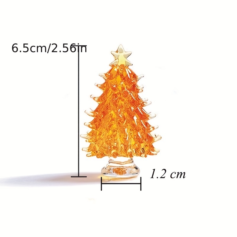 Crystal Christmas Tree, Crystal Christmas Ornaments for Table Decor, Mini  Luminous Christmas Tree, Clear Crystal Night Light, Mini Christmas Tree