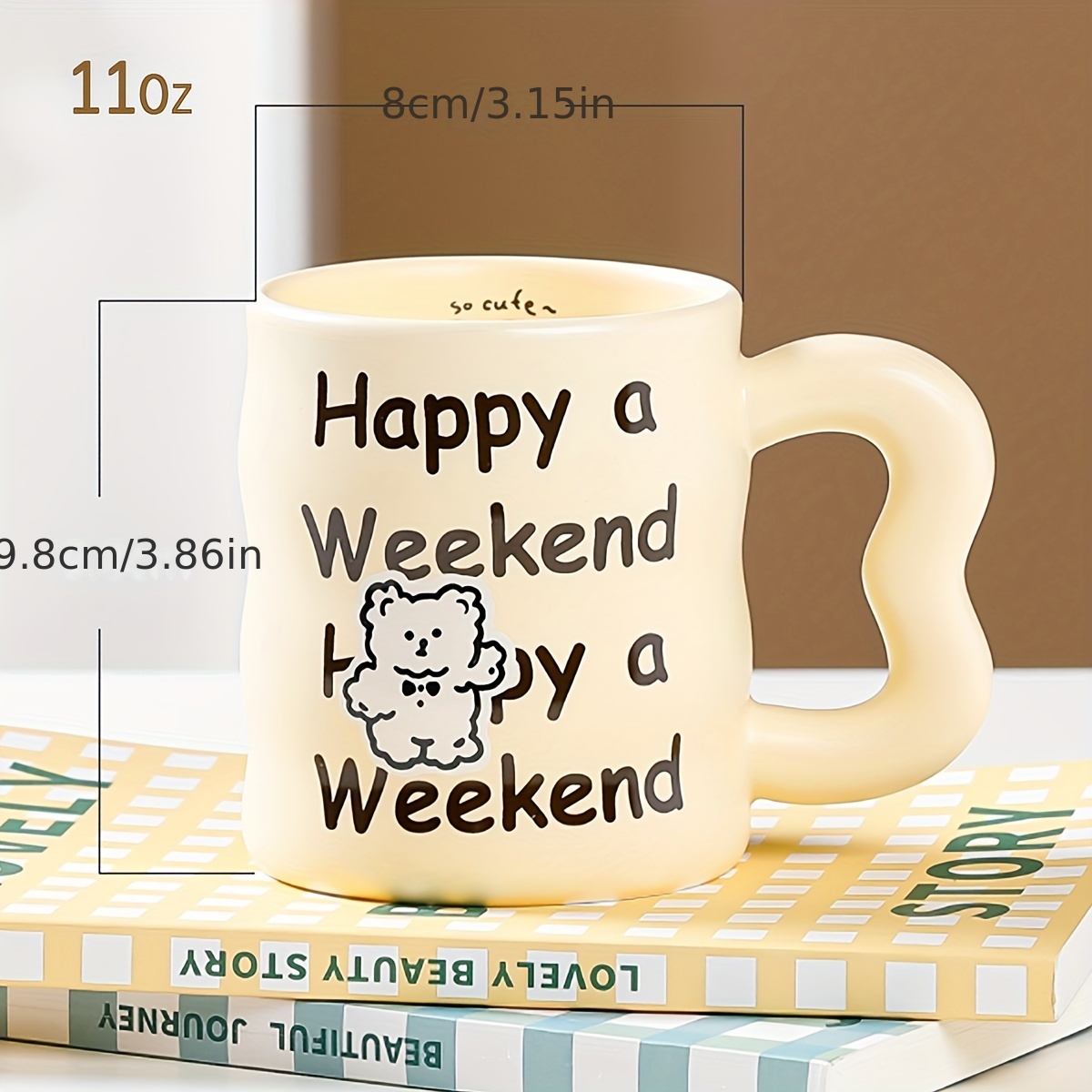 Cute Bear Coffee Mug With Lid, Ceramic Coffee Cups, Cute Kawaii Water Cups,  Summer Winter Drinkware, Gifts - Temu