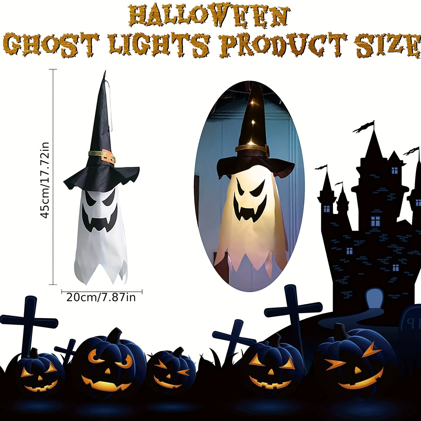  Halloween Decorations Outdoor Decor Hanging Lighted