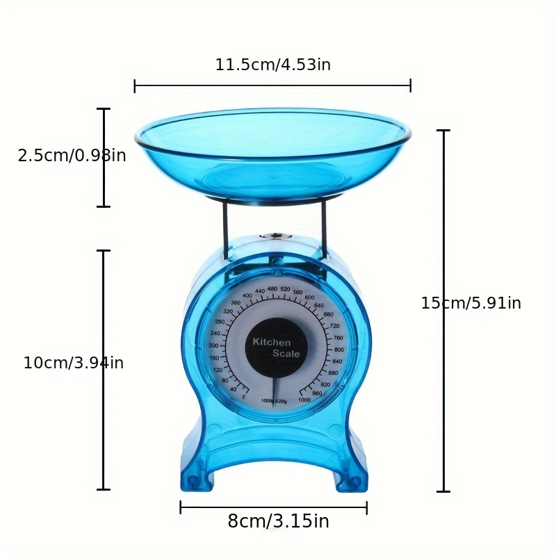 Shawty Kitchen Scale, Food Scale, Digital & Mechanical Scale, Mini