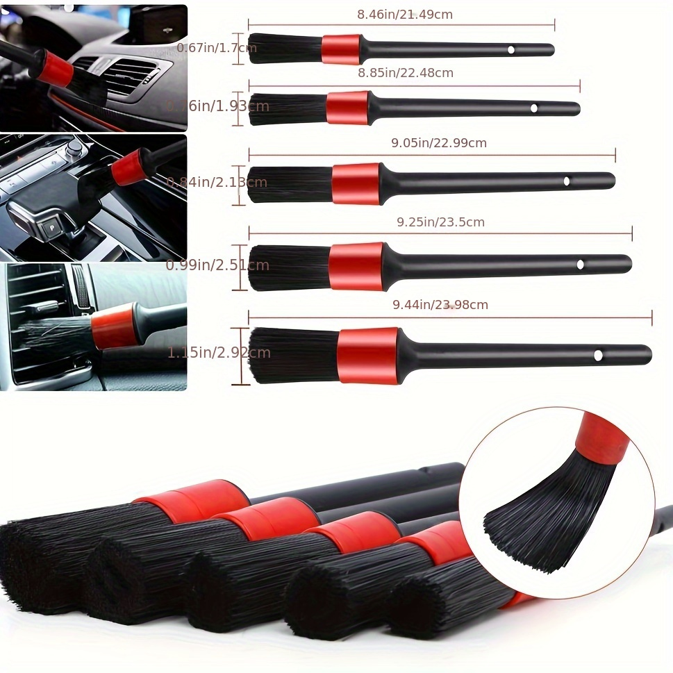 TTRCB 20Pcs Car Detailing Brush Set, Car Wheel Tire Brush Set, Car