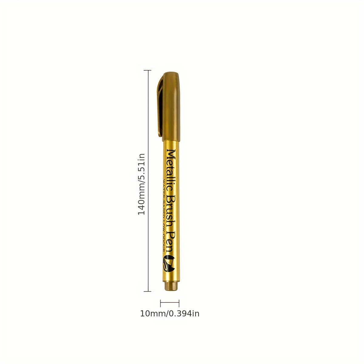 Soft Headed Metal Marker Pen Gold Silver Soft Brush Paint - Temu