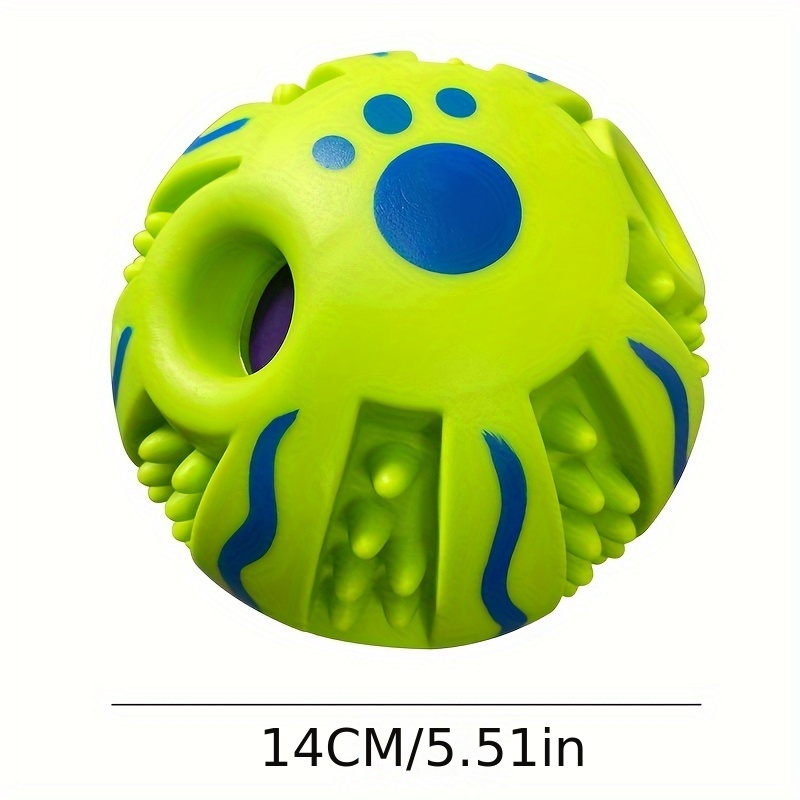 Image of Ball For Dogs 3.94in Spiky Dog Ball Interactive Pet Toy Funny Sounds Teeth Cleaning Playing Training Herding Balls For Medium Large Dogs Gift