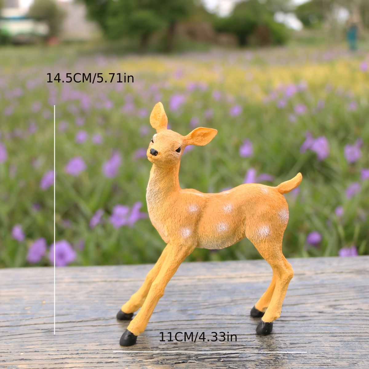 1pc Deer Statue Figurines Yard Statue Garden Decorations For Indoor And Outdoor Yard Animal Decoration Mini Personality Small Ornament Succulent