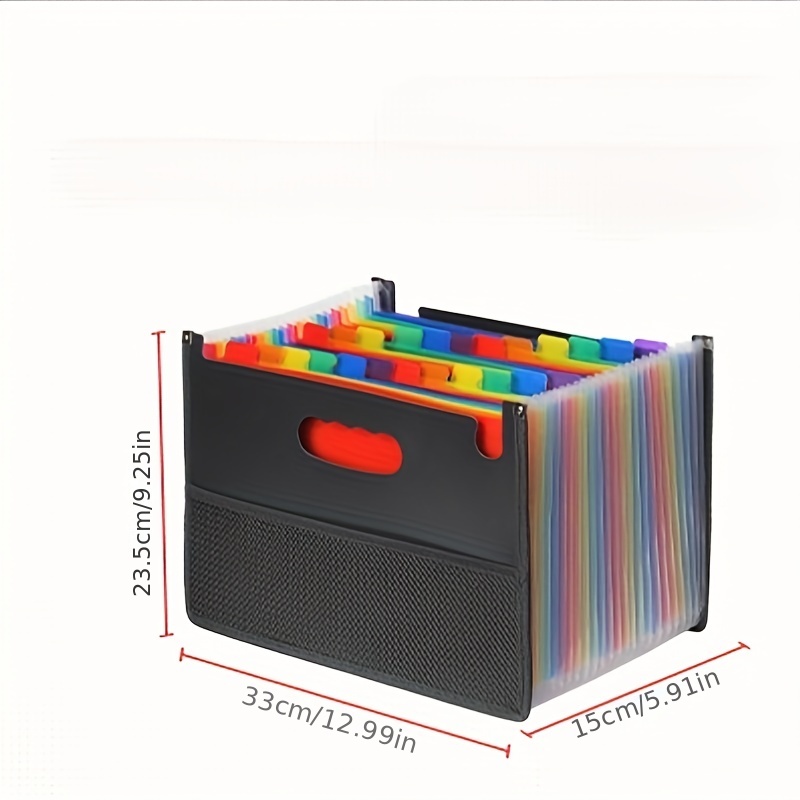 1pza Organizador Archivos Estilo Acordeón 12/24 Bolsillos - Temu
