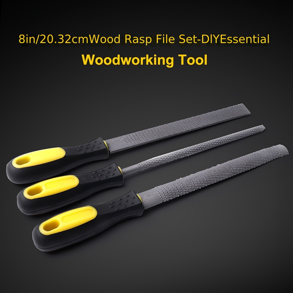 High-quality 8-inch Woodworking File With Ergonomic For Comfortable Grip, Anti-slip, Wear-resistant And Durable, Suitable For Woodworking And Wood Carving In All Directions.