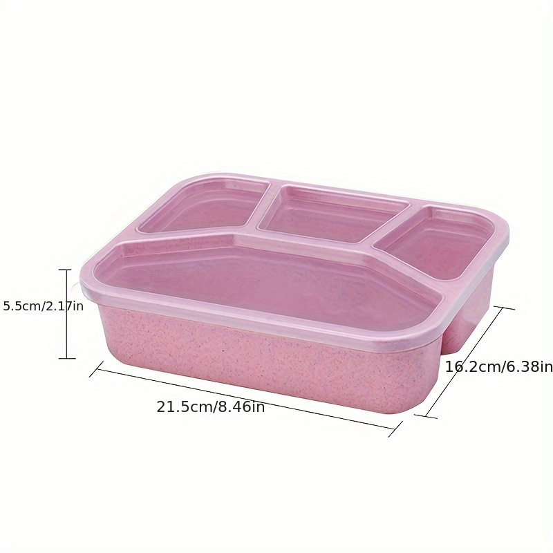 Leakproof 4 compartment Bento Snack Box Meal Prep Work - Temu