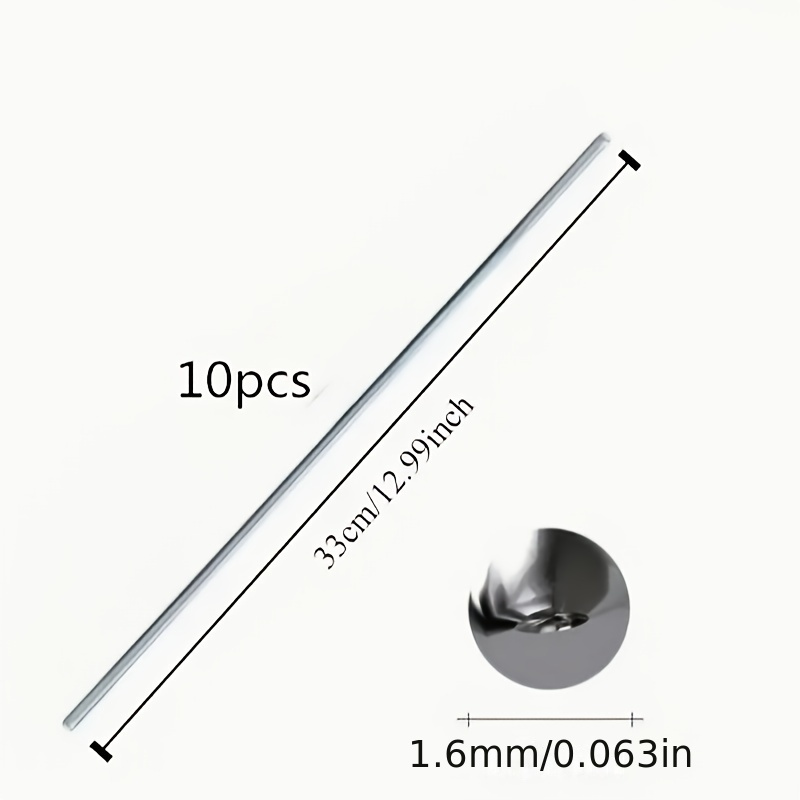 10 Low-temperature Soldering Rods For Metal Repair - Suitable For Copper, Iron, Aluminum, And Stainless Steel