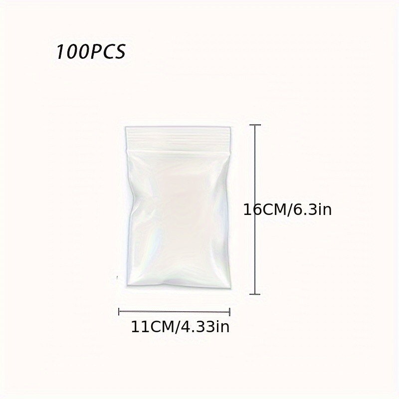 Thick Clear Ziplock Storage Bags Heavy-Duty Transparent Plastic