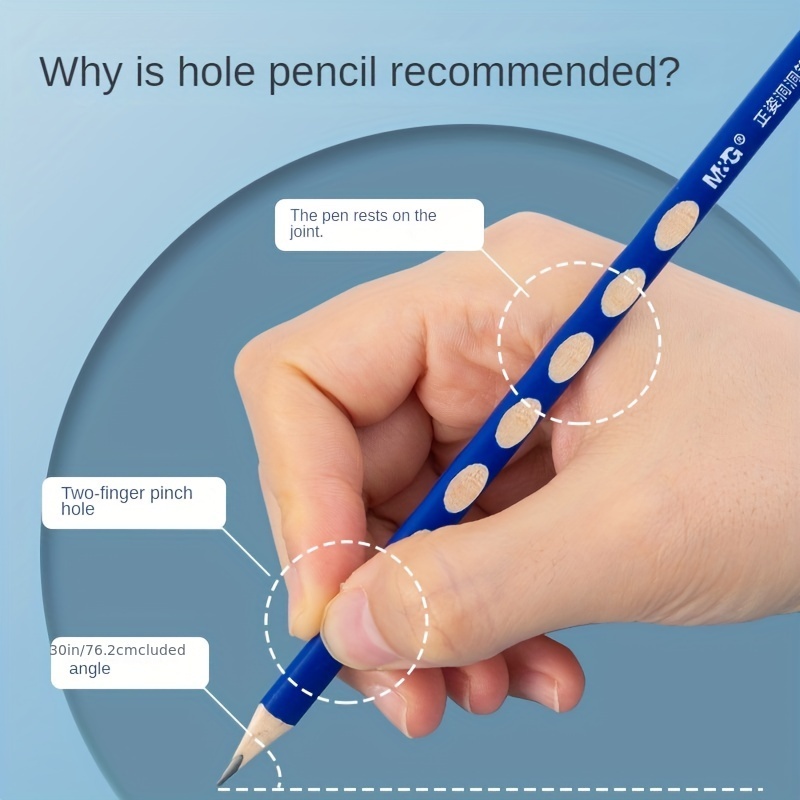 HB/2B Pencils Correcting Posture Groove Design To Fix Every Finger