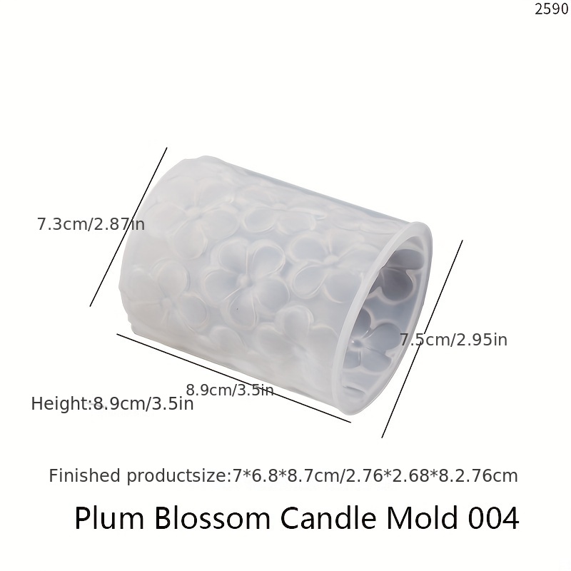 Fish Scale Pattern Candle Mold Cylinder Candle Wax Melt Silicone Molds DIY  Decorated Resin Gypsum Craft Mould 3D Silicone Mold for Candle Making