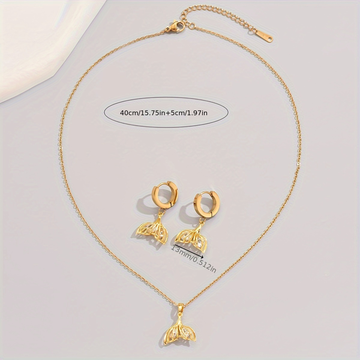 3Pcs Necklace Cubic Zirconia Inlaid Thin Chain Women Simple Necklace  Jewelry for Party,Golden 